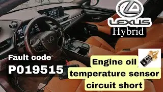 Lexus Es300h P019515 Engine oil temperature sensor circuit, easy fix.