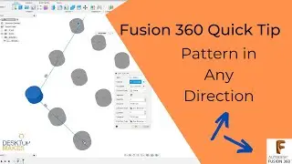 Pattern in any direction with Fusion 360