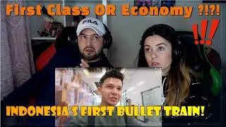 Indonesias First Bullet Train! (First Class vs Economy) - Pall Family Reaction !!!