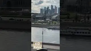 На Ростовской набережной #панорамамосквы #мостбогданахмельницкого #киевскийвокзал #москварека