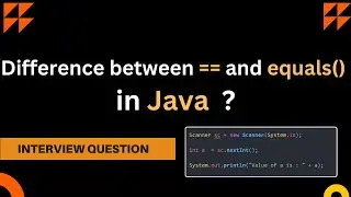 What is the difference between == and equals() in Java | Java Interview Questions |