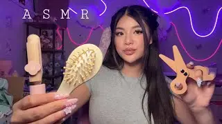 ASMR | Wooden Hair Salon Roleplay ✂️ (personal attention and layered sounds)