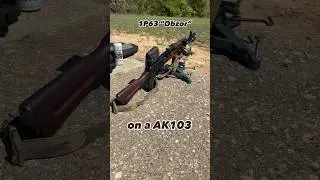 Initially sighting in the 1P63 “Obzor” reflex sight on an AK-103 (Russian SAIGA)