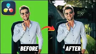 How to REMOVE GREEN SCREEN in Davinci Resolve 18 (2023)