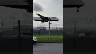 Epic British Airways A380 arrival at Heathrow Airport 