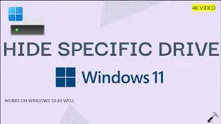 Hide a specific drive in Windows 11