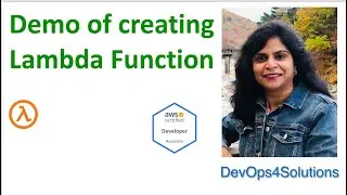 Demo of creating AWS Lambda Function for Beginners
