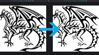 [Photoshop] Retain quality while upscaling vectorised image