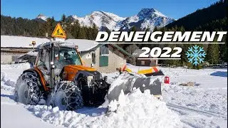 ❄️ DÉNEIGEMENT dans les ALPES 2022 : Ouverture à 1400m avec un LINTRAC ! 😍🚜