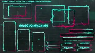ANIMATED NEON STREAM OVERLAYS