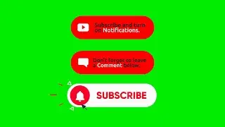 Subscribe button and bell intro and | animation subscribe Like, button