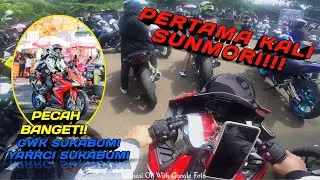 PECAH🥵PERTAMA KALI SUNMORI KE GWK❗BARENG YARRCI SUKABUMI🇮🇩 MOTOVLOG BY @agum_gr