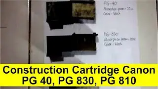 Construction Canon Black Cartridge PG-40, PG-830, PG-810