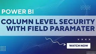 COLUMN LEVEL SECURITY IN POWER BI USING FIELD PARAMETER | FIELD PARAMETER IN POWER BI