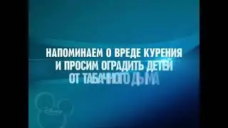 Заставка Напоминаем о вреде курения (Канал Disney, 06-07.2014)