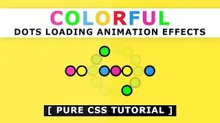 Css Colorful Loading Page Animation - Tutorial - Pure CSS Animation Effects