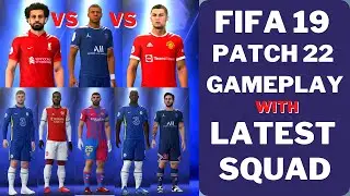 FIFA 19 NEXT SEASON PATCH 22 KICKOFF 2 PLAYER MODE [RONALDO VS DEBRYNE]]WITH LATEST SQUAD