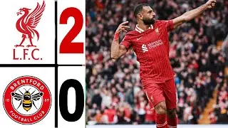 Liverpool 2:0 Brentford HIGHLIGHTS | Mohamed Salah Goal ! & Luis Díaz Goal !!