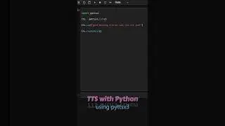 Text-to-Speech in 4 lines of Python code