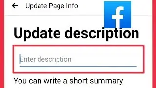 How To Update Facebook Page Description