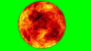 Zoom in Sun Green Screen Copyright Free