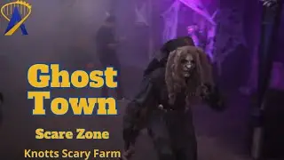 Ghost Town Scare Zone at Knotts Scary Farm 2023