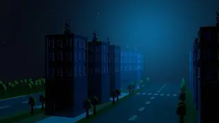 Creating a night city in Cinema 4D tutorial