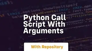 python call script with arguments