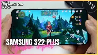 Samsung Galaxy S22 Plus Genshin Impact Gaming test 2024 | Snapdragon 8 Gen 1, 120Hz Display