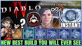 Diablo 4 - New Best INFINITE DAMAGE & SPEED Sorcerer Build - 20 TELEPORTS A SECOND IS OP - Guide!