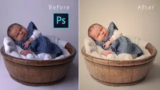 NewBorn Photo Editing : Photoshop CC Tutorial