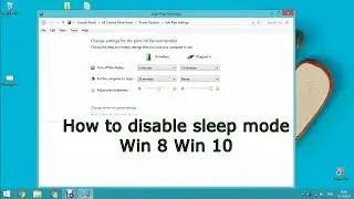 How to disable sleep mode Win 8 Win 10