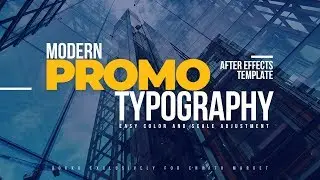 Modern Promo Typography After Effects Template [ clean modern titles pack ]