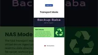 Commvault || Transport Mode  