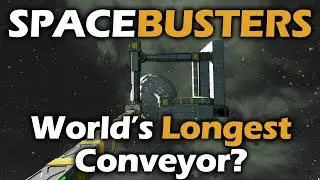 Space Busters | Can We Build a Conveyor to the Moon? | Space Engineers