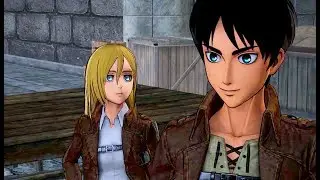 Mikasa Jealous Over Eren Helping Historia  - Attack on Titan Game - Shingeki no Kyojin