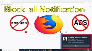 How To Disable Notification In Mozila Firefox | 2022 Worked |