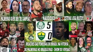 TORCIDAS DO BRASIL AO PALMEIRAS 5X0 CUIABÁ COM SHOW DO ESTEVÃO E O VERDÃO QUER SER TRICAMPEÃO