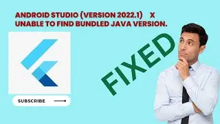 Unable to find bundled java version error fixed | Flutter | windows 11