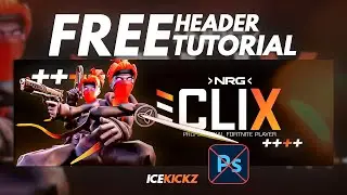 How To Make A FREE Fortnite Esports Header In Pixlr! (Tutorial, Template, + More!)