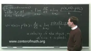 Calculus Help: Instantaneous Rate of Change