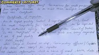 documents related to export || international business || class 11 business studies
