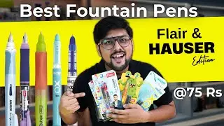 Best Fountain Pens 🖋️ Under ₹75 by Flair & Hauser | 12+ Budget Picks Reviewed ✨ Student Yard