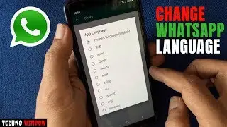 How To Change Language In WhatsApp || Change WhatsApp App Languages