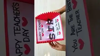 DIY - Teacher's day pop-up card ideas // Happy teacher's day greeting card handmade 