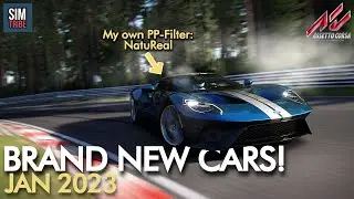 (REALLY) NEW CAR MODS for Assetto Corsa January 2023 | 9 CARS Download links for cars and tracks!