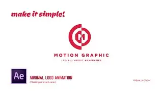 Smooth and Minimal Logo Animation in After Effects - Complete After Effects Tutorial-no paid plugins