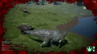 |The Isle| Шанта с трайком против рексов и гиг