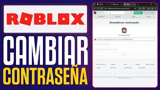 Cómo CAMBIAR la CONTRASEÑA de ROBLOX (2024) Fácil y Rápido