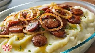 Purê de Batata Cremoso e Linguiça - CEBOLA ORIENTAL